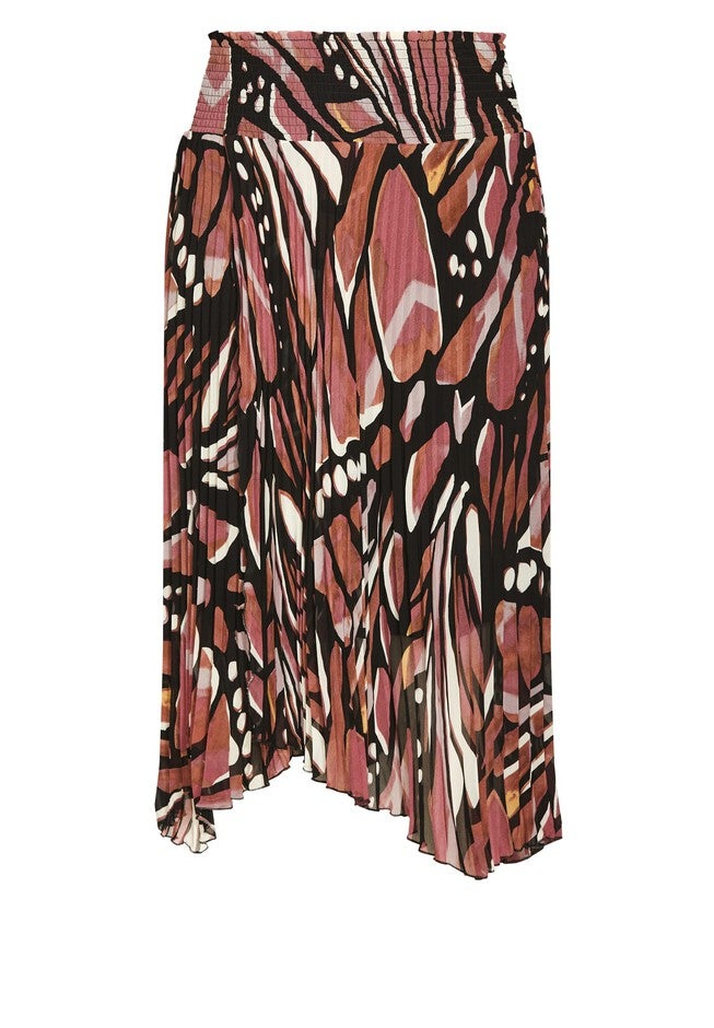 Sabrina Print Skirt - mocha, BROWN, alternate image number null