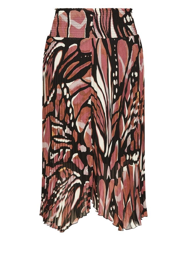 Sabrina Print Skirt - mocha, BROWN, alternate image number null