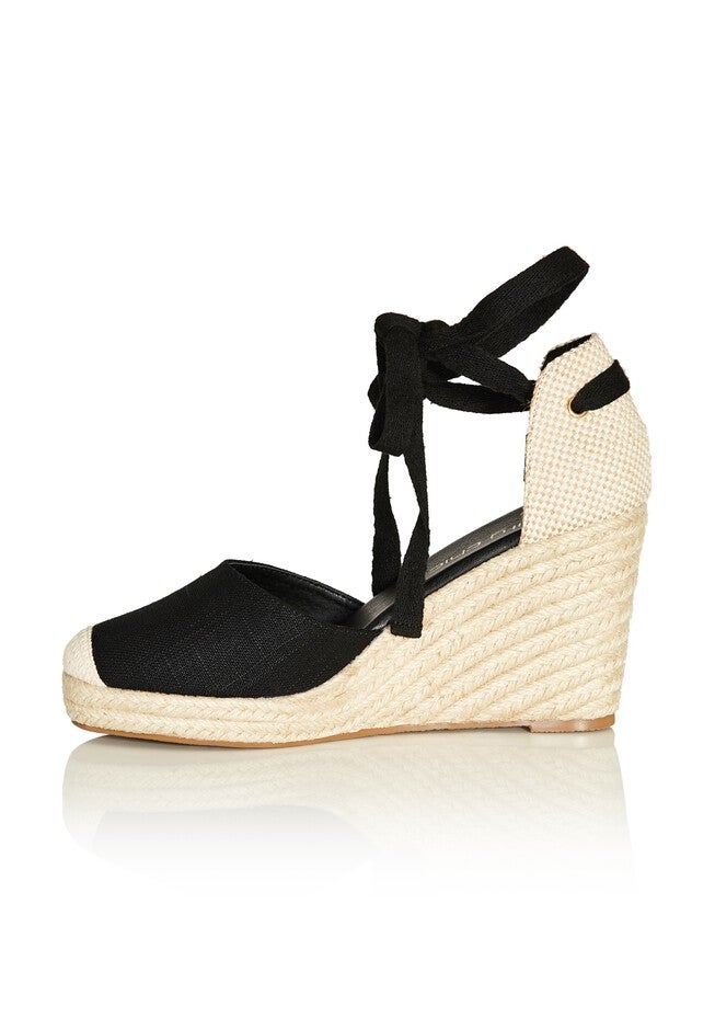 Sage Wedge - black, BLACK, alternate image number 3
