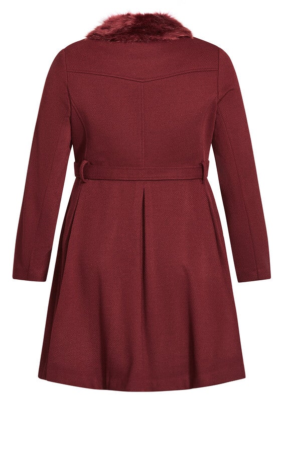 Blushing Belle Coat - port, RED, alternate image number null