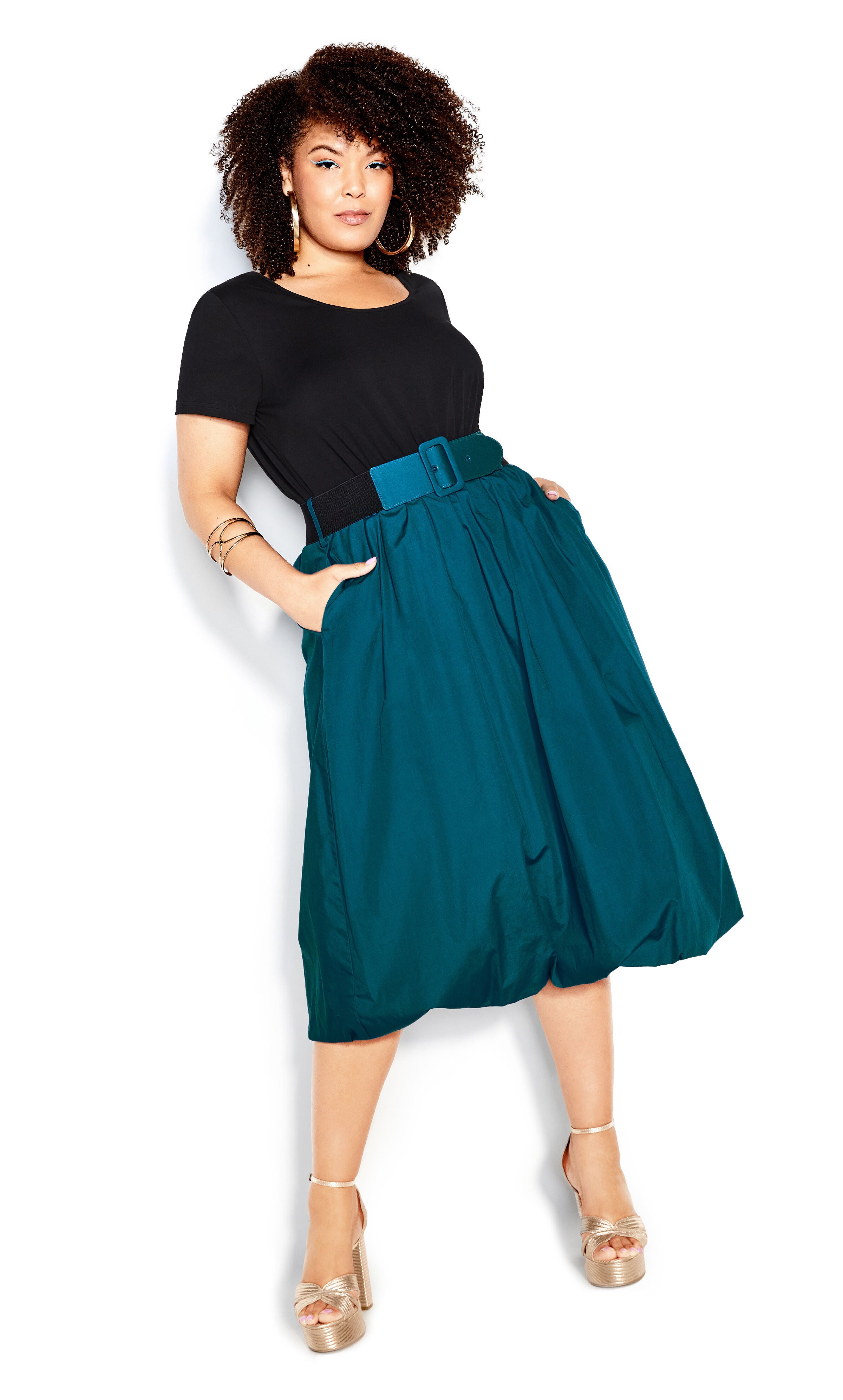 Paris Days Dress - teal, GREEN, alternate image number 4