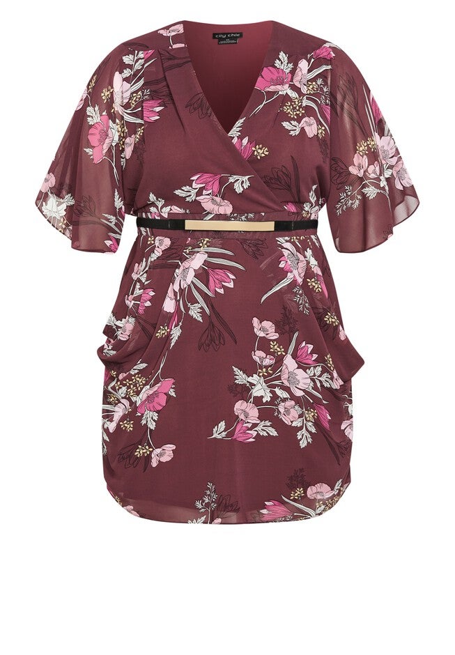 Lila Dress - oxblood, RED, alternate image number null