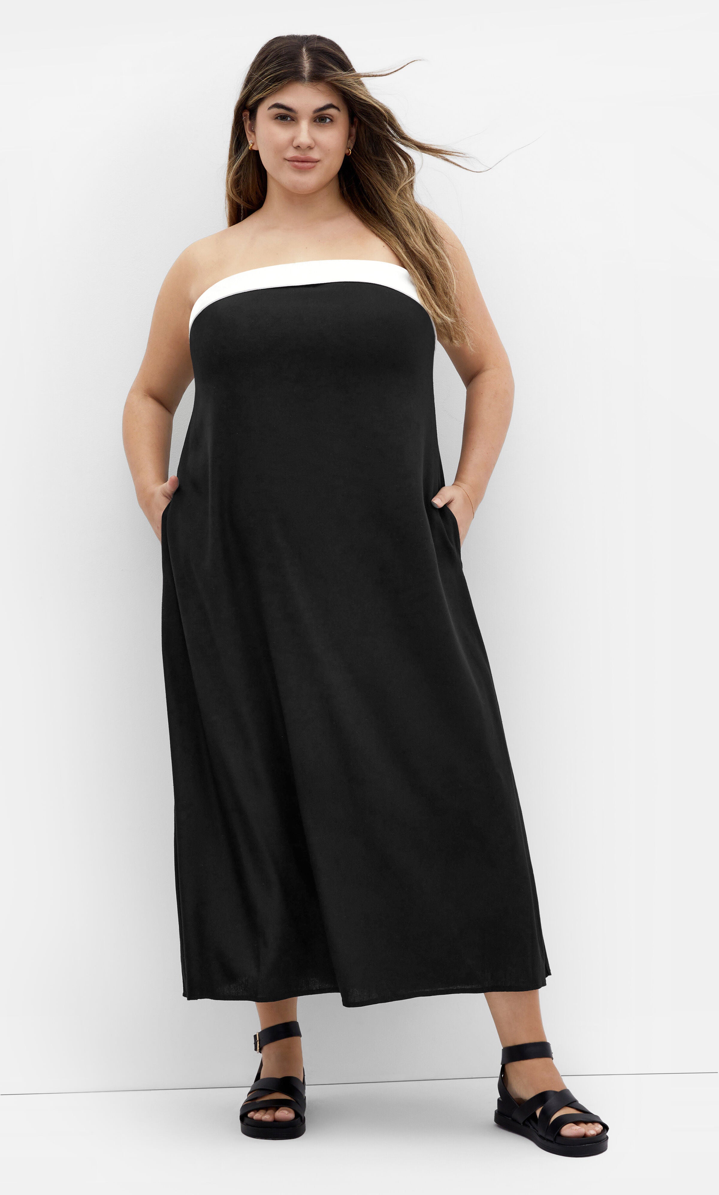 Lina Dress - black, BLACK, hi-res image number 0