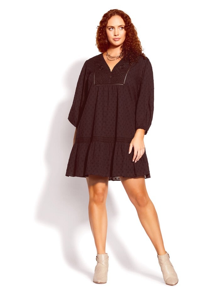 Reine Dress - black, BLACK, on-hover image number null
