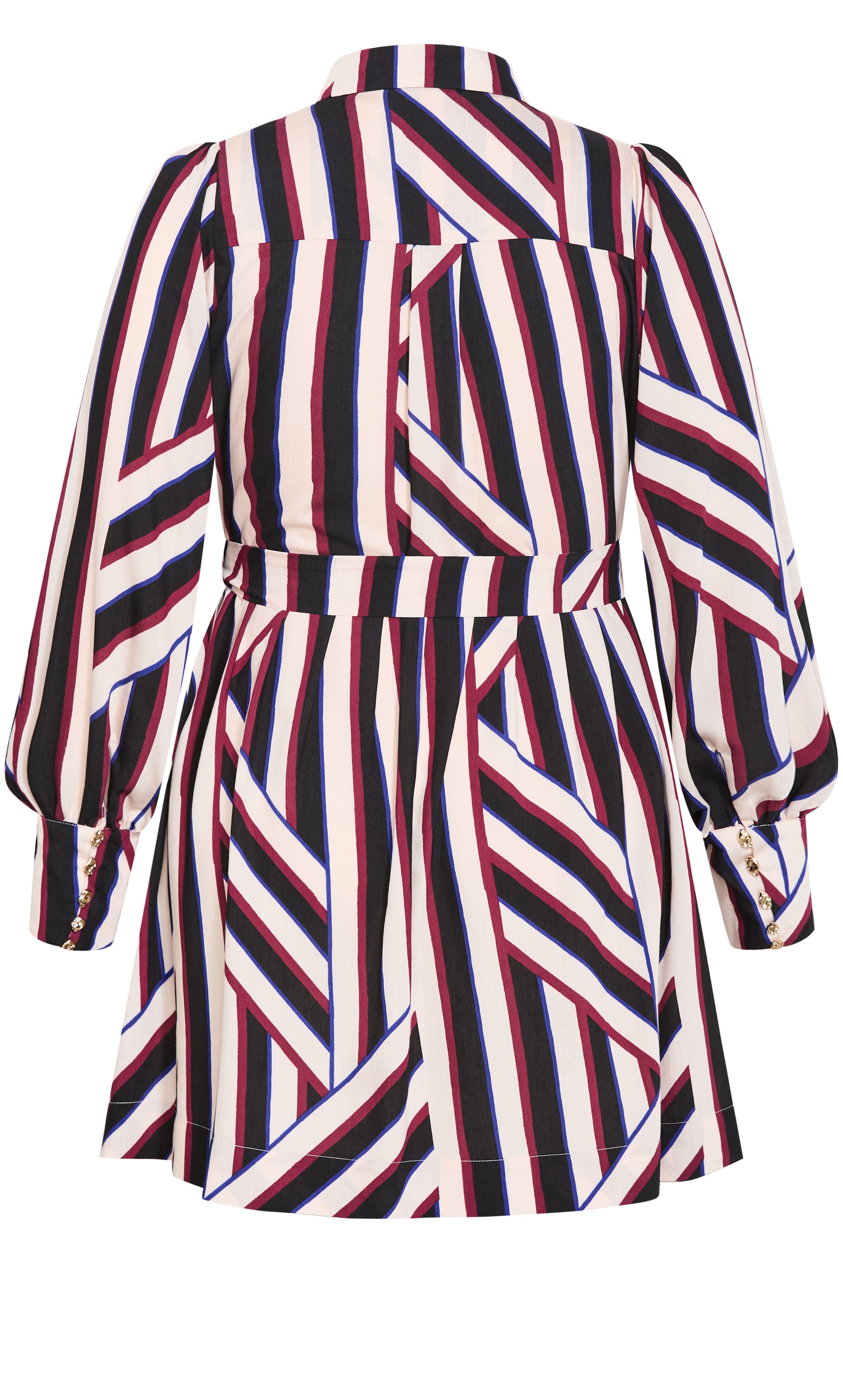 Timeless Stripe Mini Dress, BLACK, alternate image number 5
