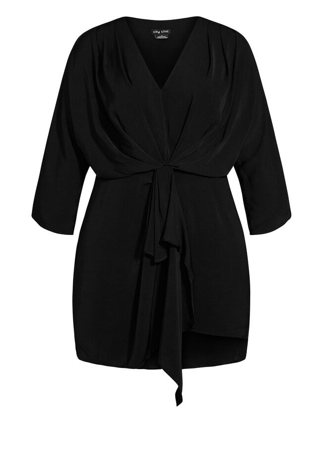 Whirlpool Dress - black, BLACK, alternate image number null