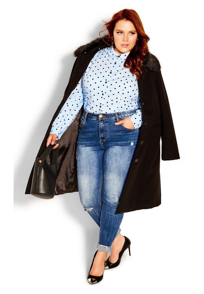 Blue Spot Shirt - blue, BLUE, hi-res image number null
