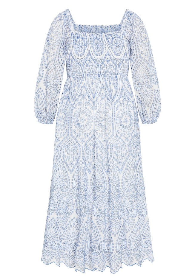Brodie 2 Tone Maxi Dress - white, WHITE, alternate image number null