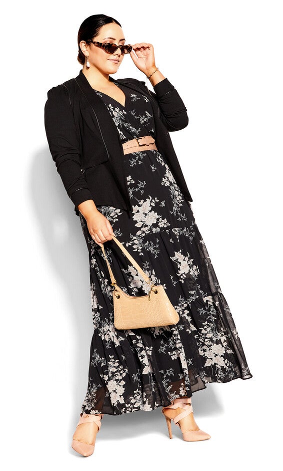 Mini Bouquet Maxi Dress - black, MINI, hi-res image number 0