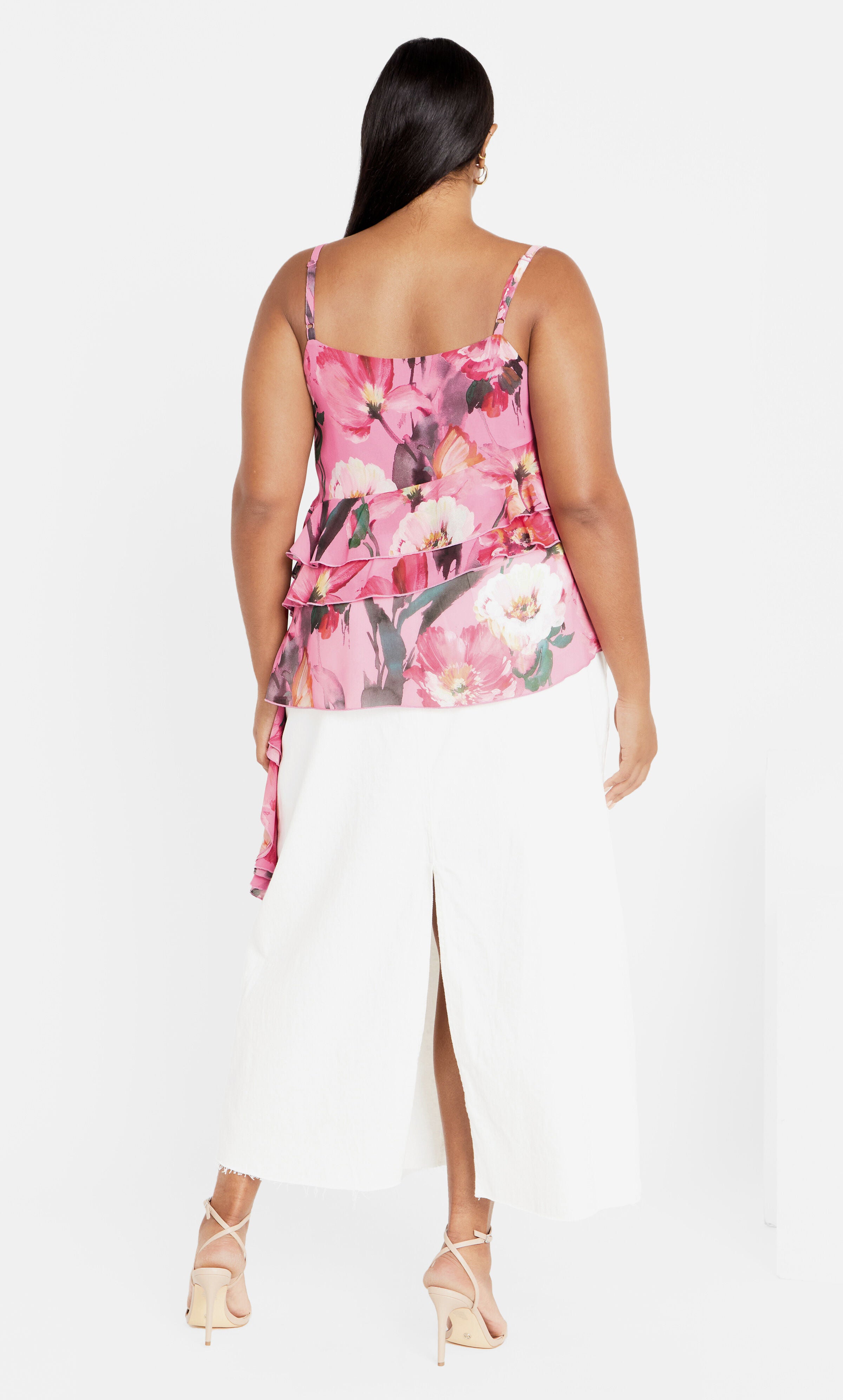 Lovers Lane Print Top - pink, PINK, alternate image number 3