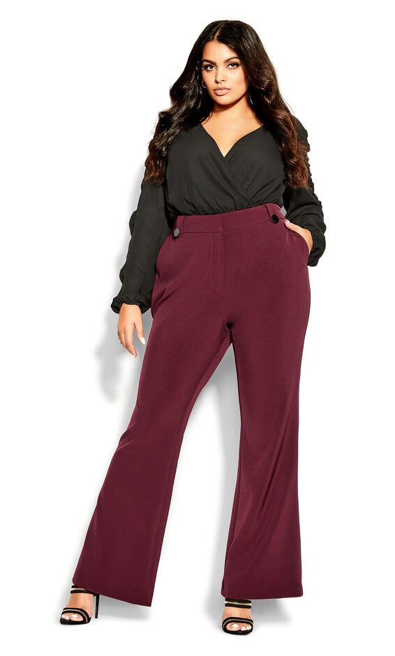 Tuxe Luxe Pant - claret, RED, alternate image number 2