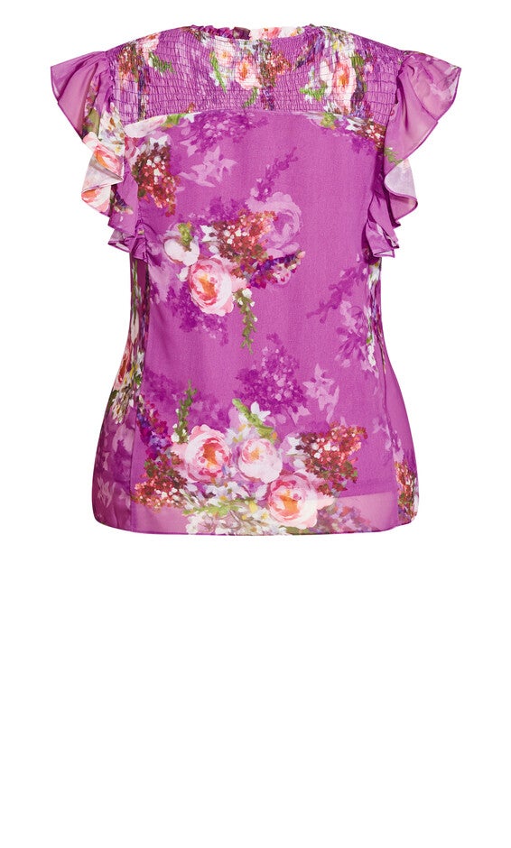 Nova Floral Top - wisteria, PURPLE, alternate image number 6