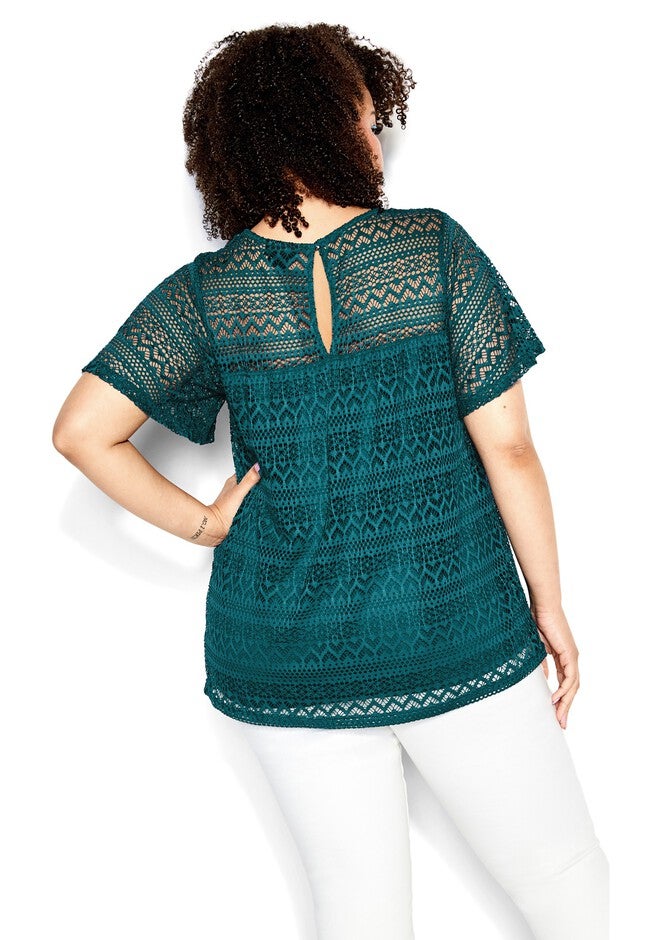 Serenity Top - teal, GREEN, alternate image number null