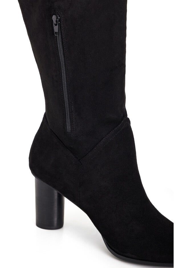 WIDE FIT Impact Knee Boot - black, BLACK, alternate image number null