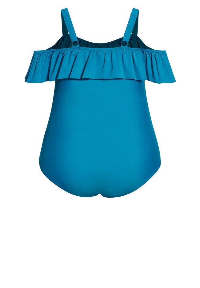 Ruffle 1 Piece, TEAL, alternate image number 3
