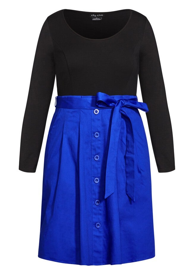 Uptown Girl Dress - cobalt, BLUE, alternate image number 3
