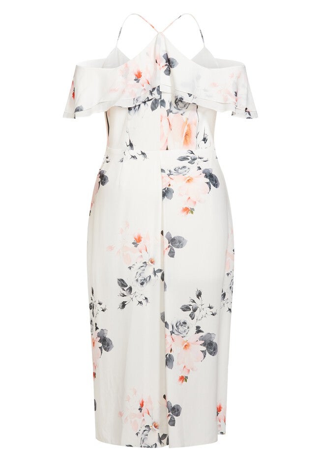 Lotus Lust Dress - ivory, WHITE, alternate image number 3