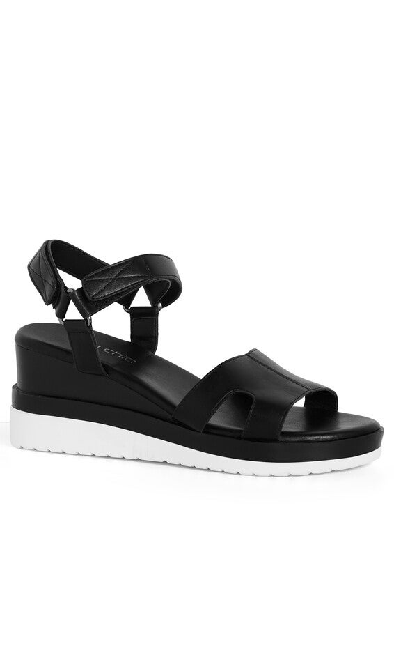 WIDE FIT Viki Platform - black, BLACK, alternate image number null