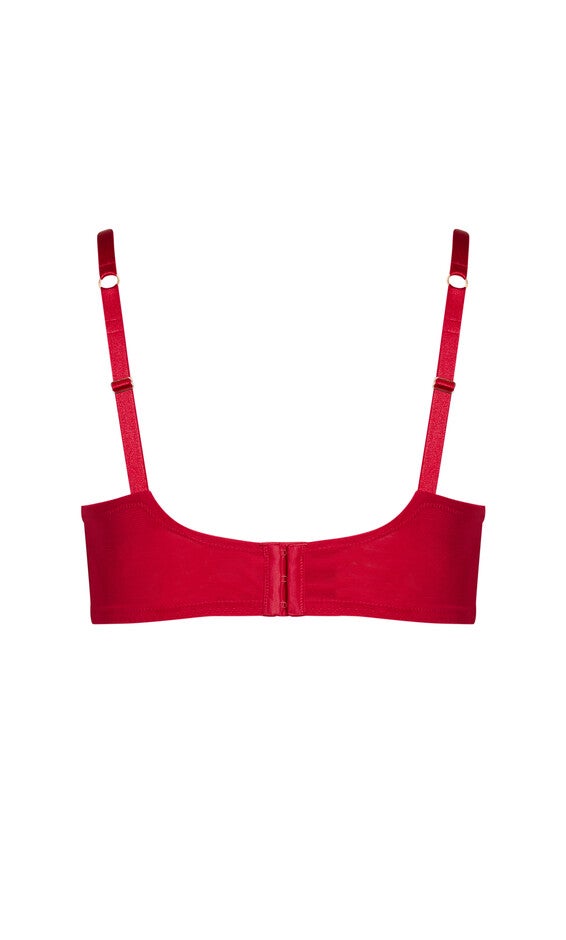 Irina Underwire Demi Bra - ruby, RED, alternate image number 4
