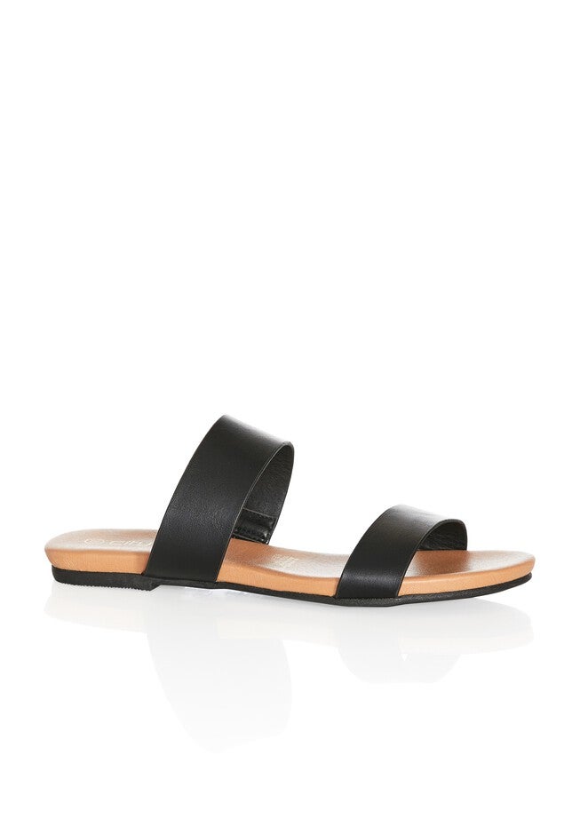 WIDE FIT Elina Slide - black, BLACK, hi-res image number null