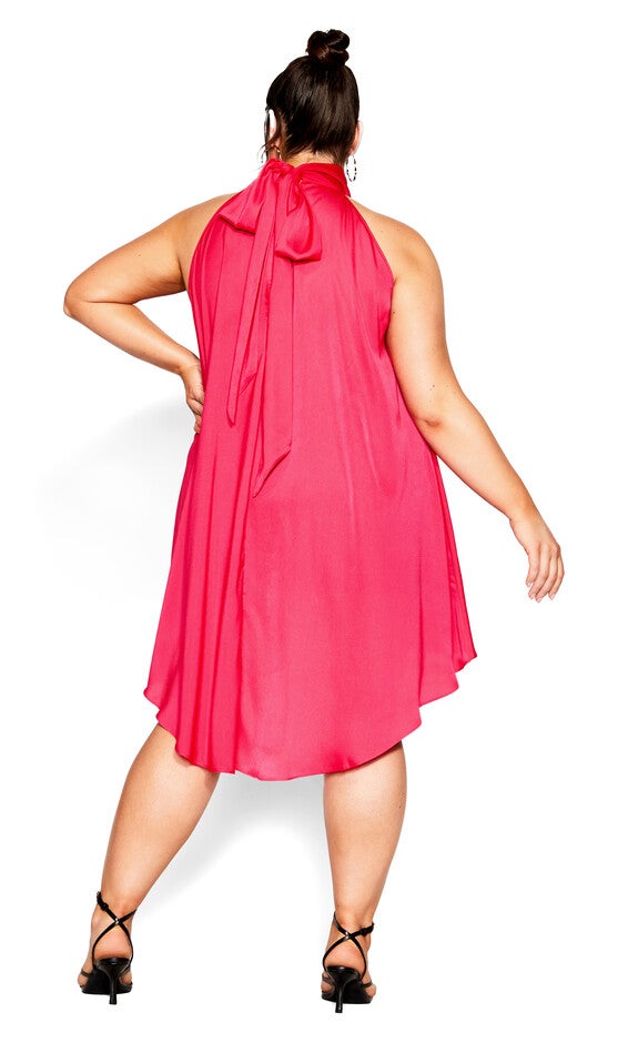 Hi Lo Shine Tunic - flamingo, PINK, alternate image number 2