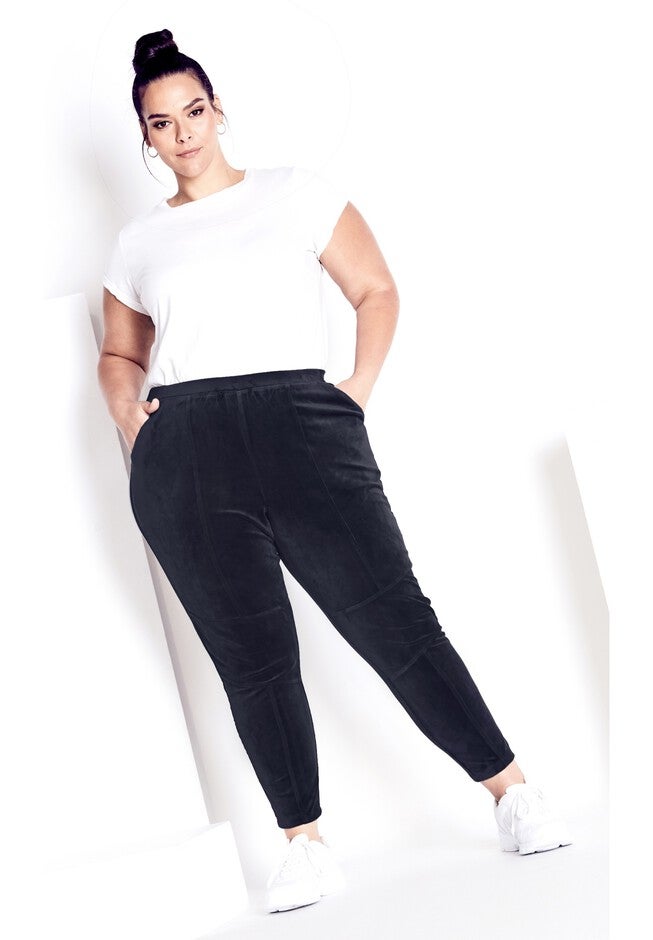 Velour Panel Pant, SLATE, hi-res image number null
