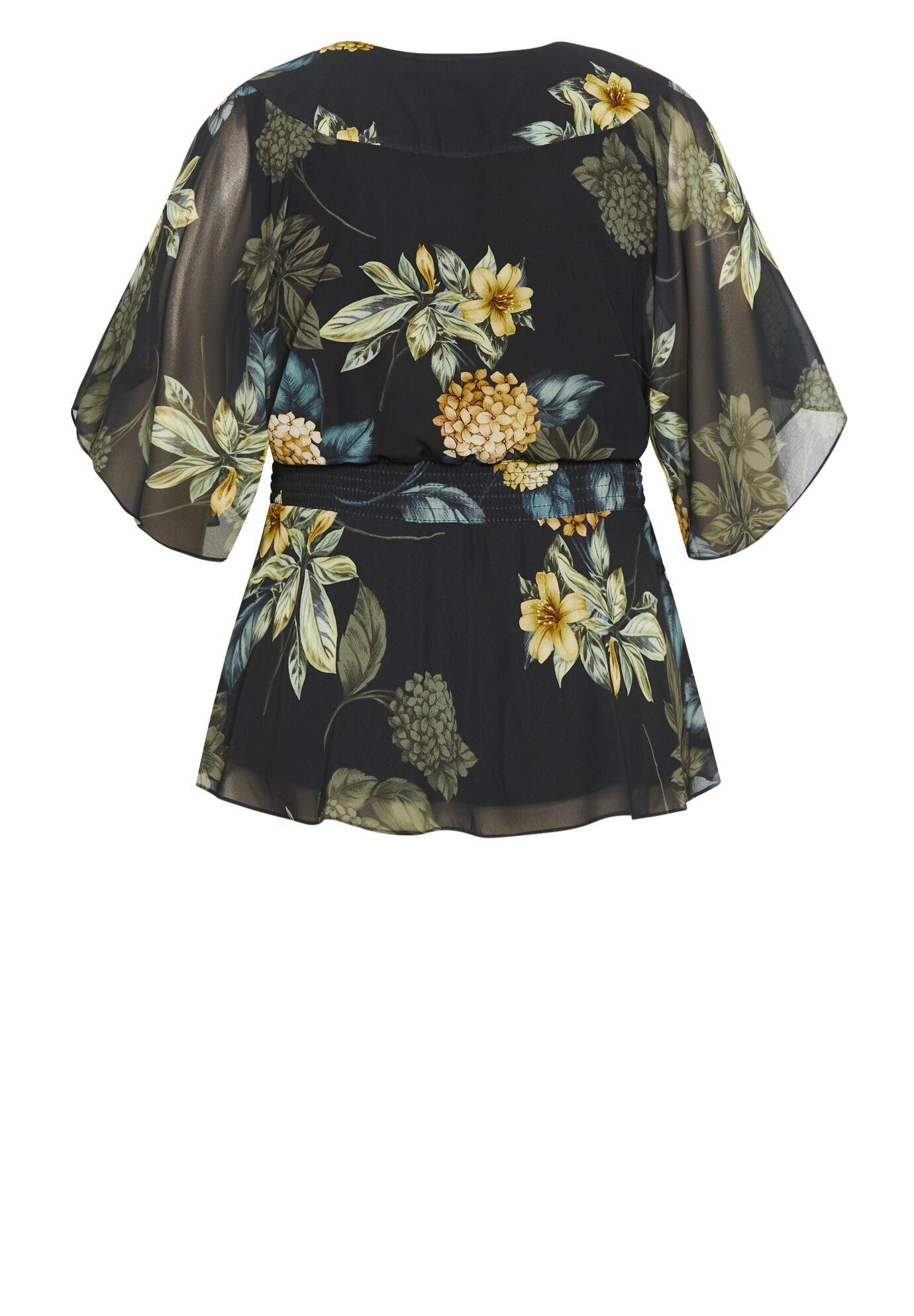 Hydrangea Top - gold, BLACK, alternate image number 4