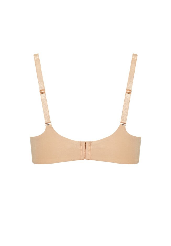Underwire Basic Plunge Neckline Bra, NUDE, alternate image number 4