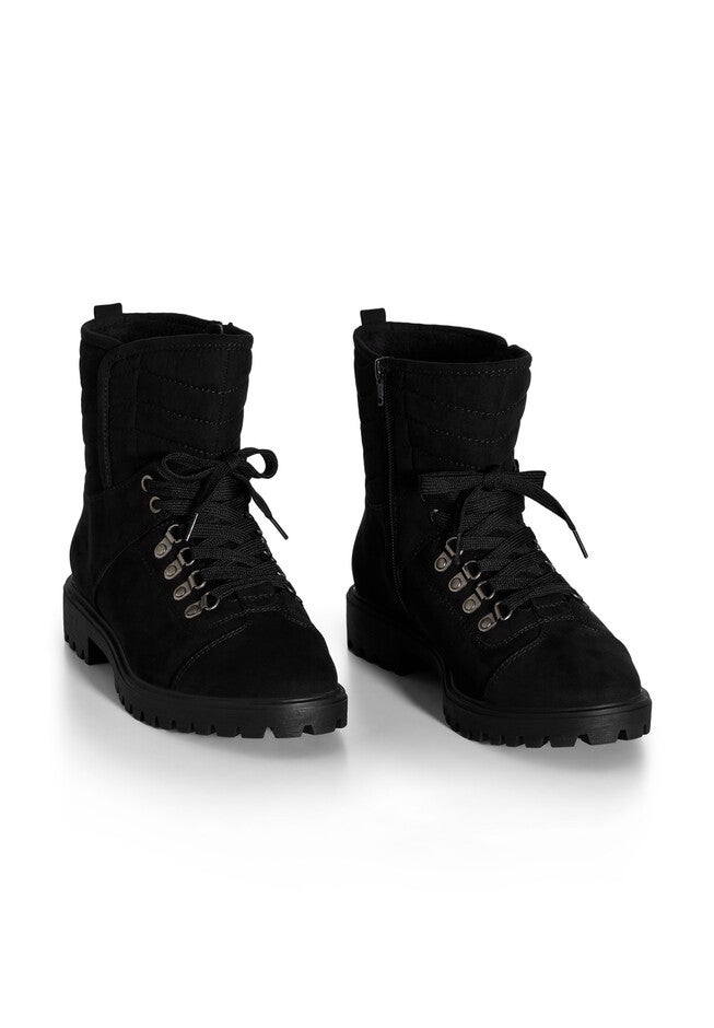 Jackie Lace Up Ankle Boot, BLACK, alternate image number null