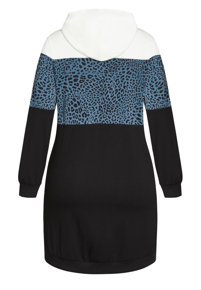 Splice Animal Dress - charcoal, GREY, alternate image number null