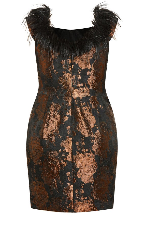 Ana Dress - bronze, BRONZE, alternate image number null