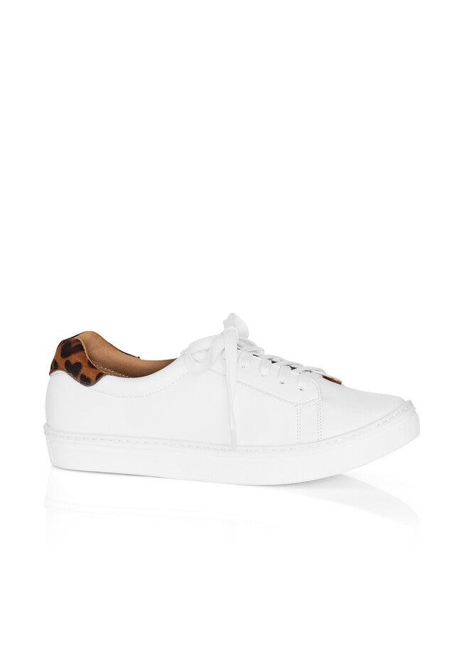 WIDE FIT Carrie Print Sneaker - animal, WHITE, hi-res image number 0