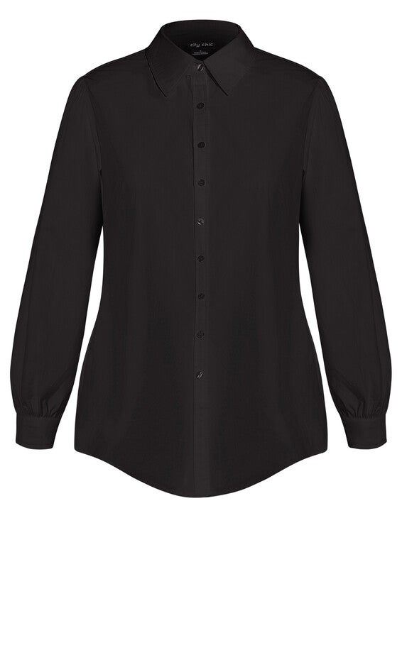 Clean Look Shirt - black, BLACK, alternate image number null