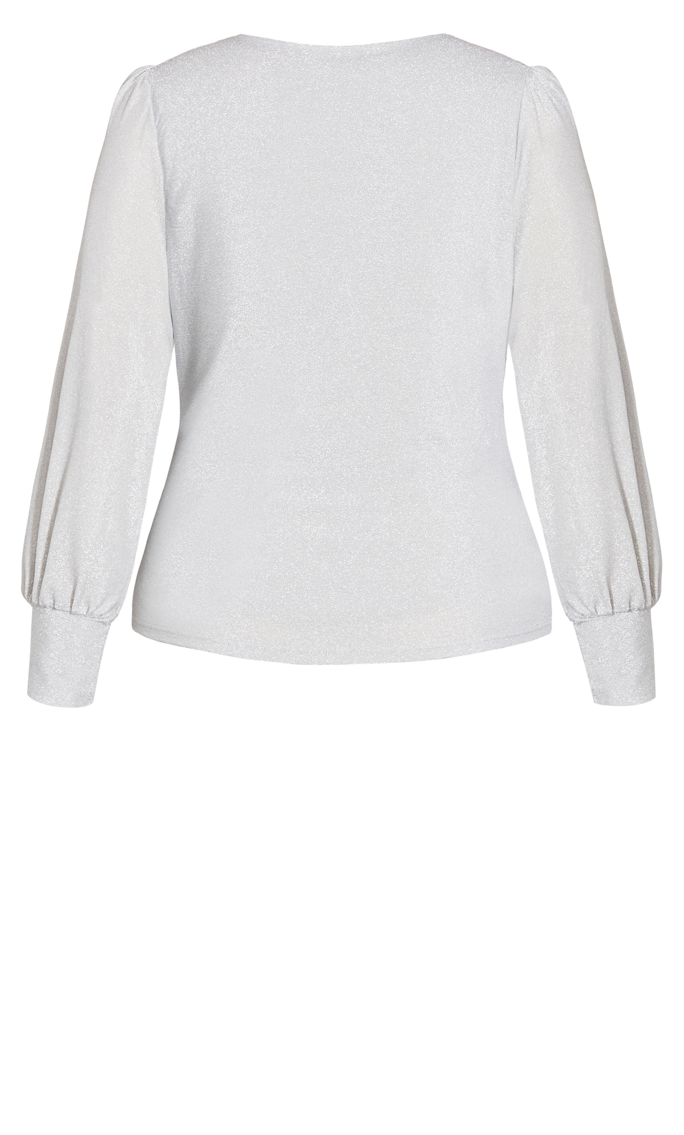 Glowing Lurex Top - silver, SILVER, alternate image number 4