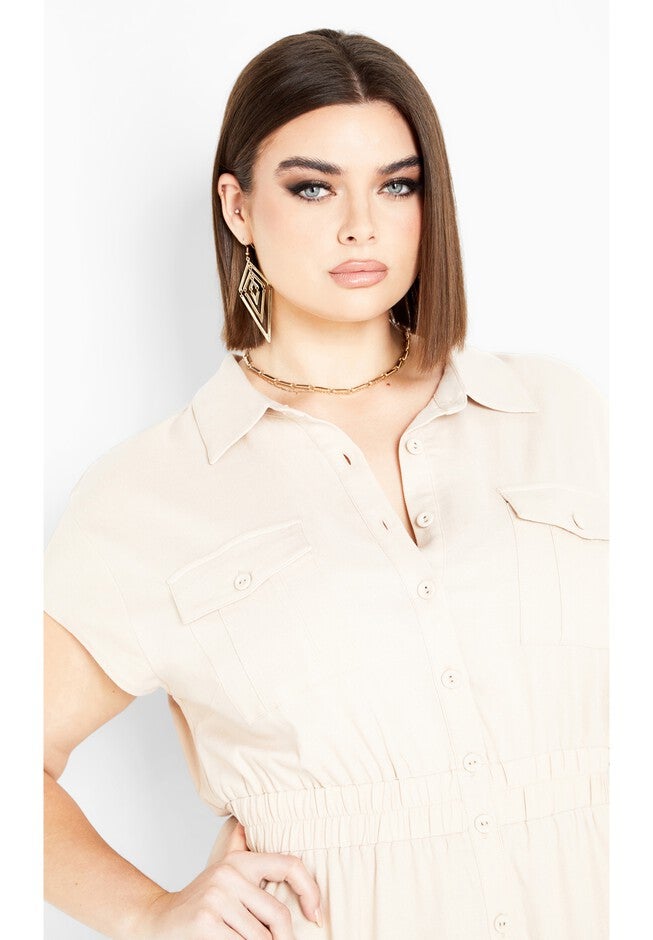 Antonella Dress - neutral, BEIGE, alternate image number null