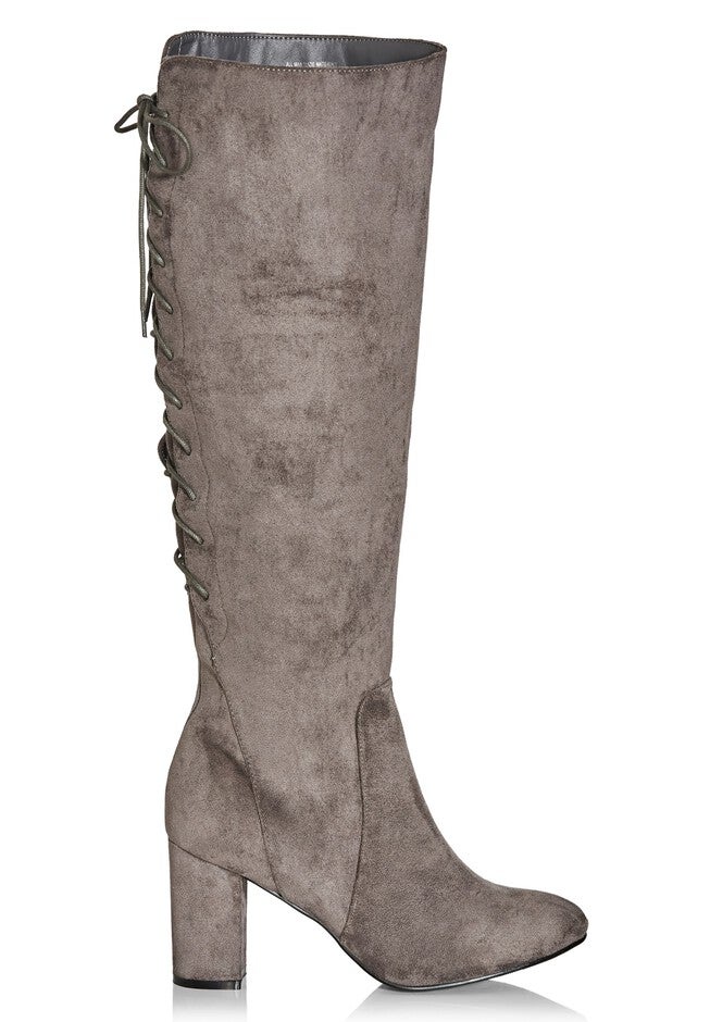 WIDE FIT Perry Knee Boot - steel, GREY, on-hover image number null