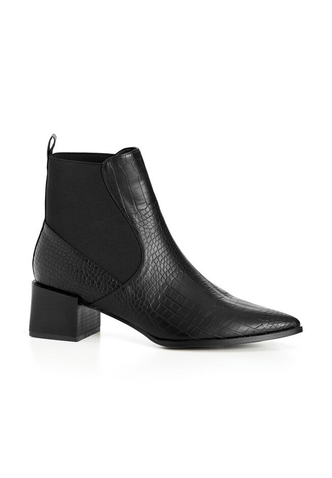 WIDE FIT Eden Ankle Boot - black, BLACK, hi-res image number null