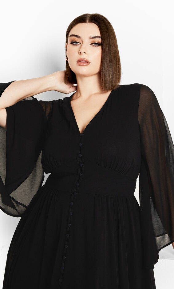 Katalina Maxi Dress - black, BLACK, alternate image number 3