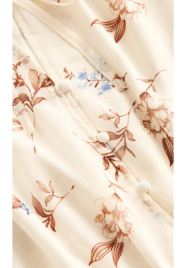 Juliet Floral Maxi Dress - pearl, BROWN, alternate image number null