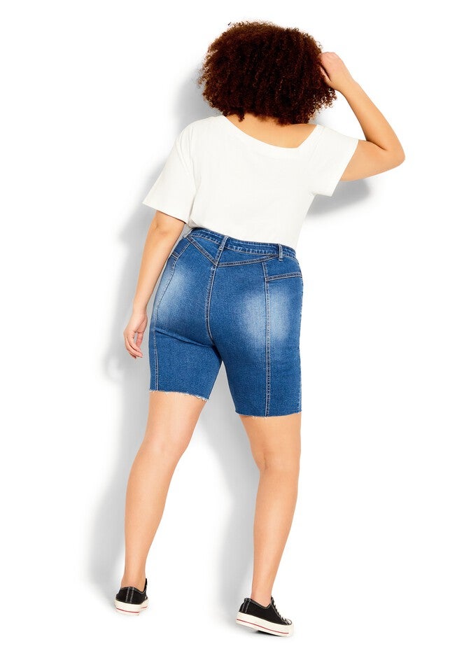 Denim Love Short - mid denim, BLUE, alternate image number null
