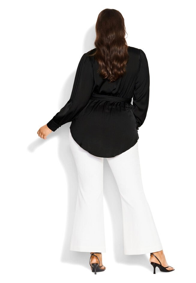Opulent Hi Lo Top - black, BLACK, alternate image number null