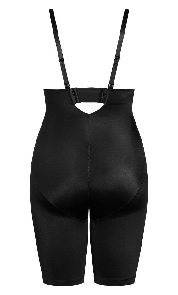 Smooth & Chic Plunge Bodyshaper - black, BLACK, alternate image number 6