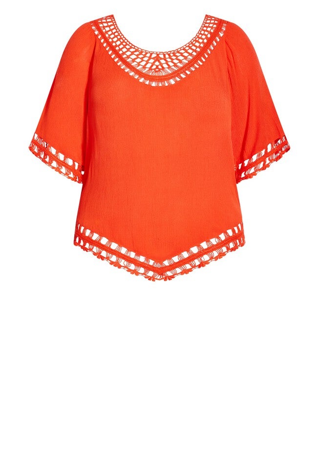 Island Catalina Top - tigerlily, ORANGE, alternate image number 2