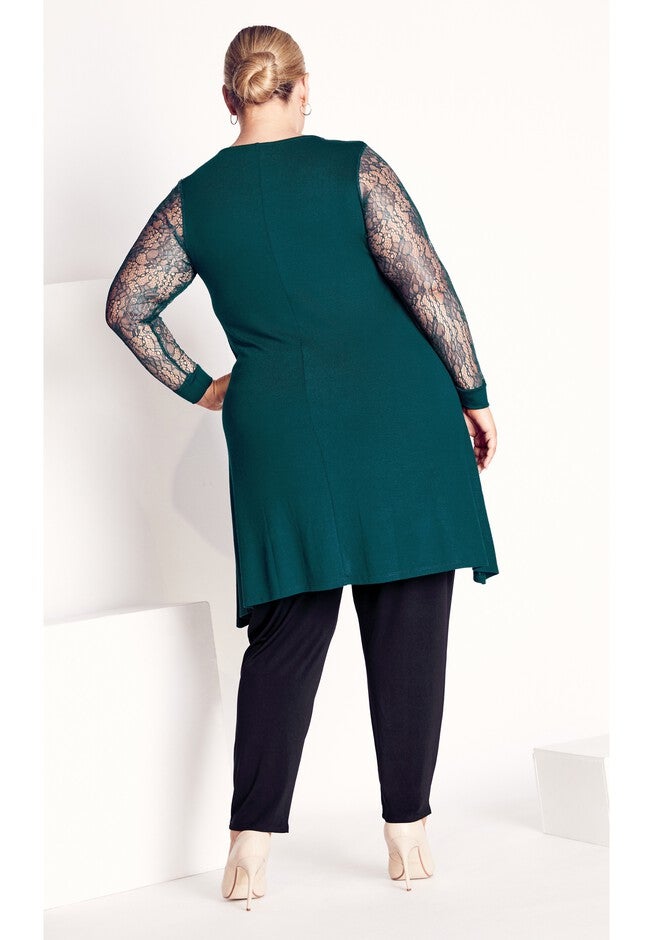 Lacey Sleeve Tunic, DARK SEA, on-hover image number null