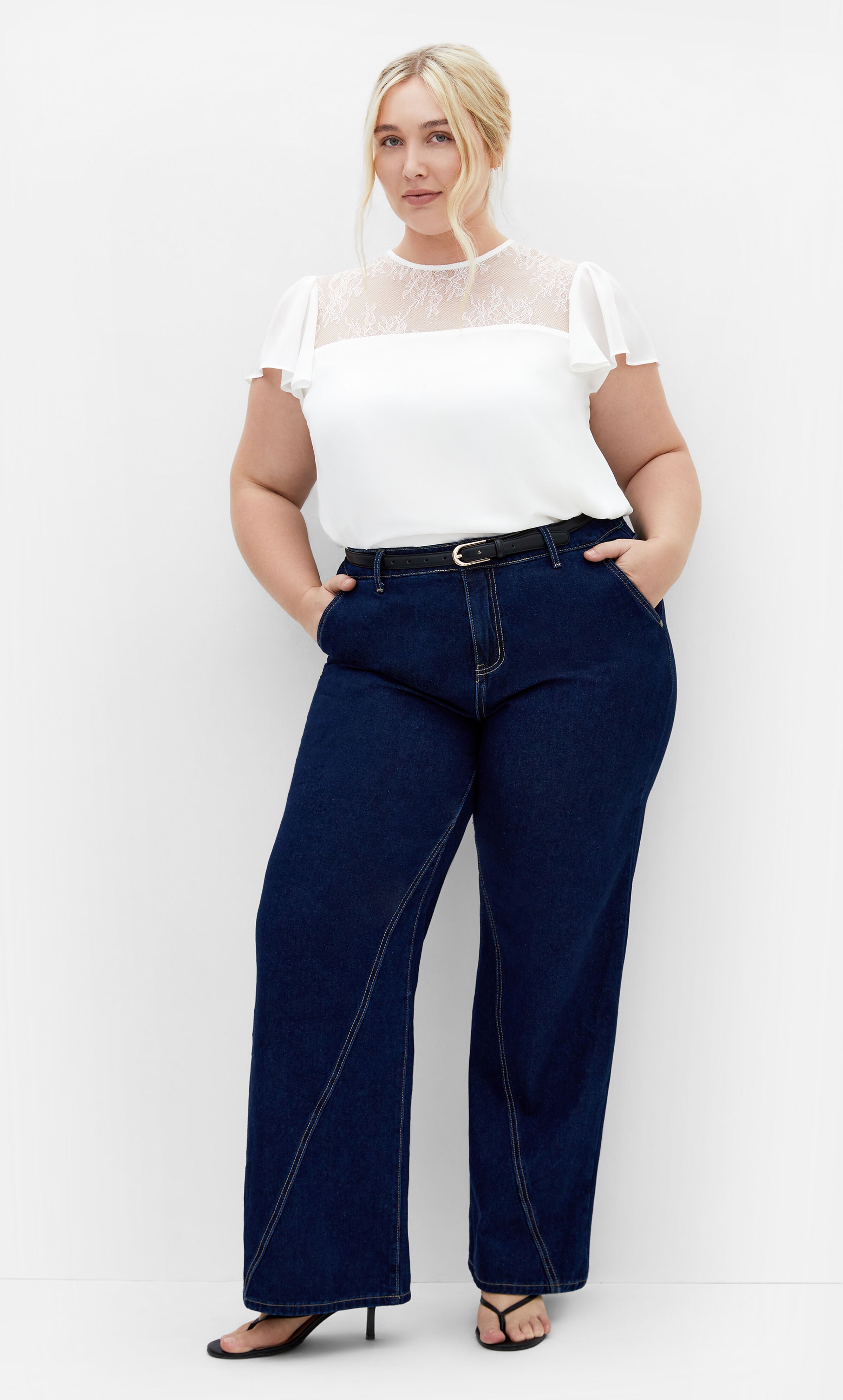 Malia Top - ivory, WHITE, alternate image number 1