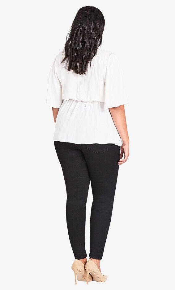Asha Regular Skinny Jean - black, BLACK, alternate image number null