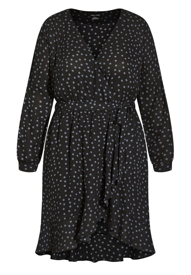 Amber Spot Dress - slate, GREY, alternate image number null