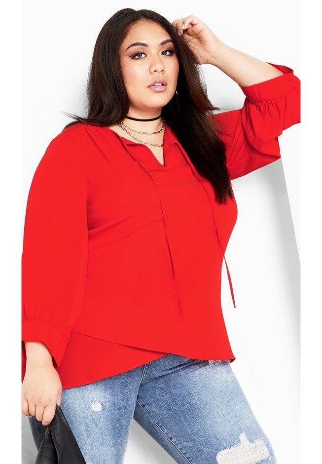 Monica Top - tigerlily, ORANGE, hi-res image number 0