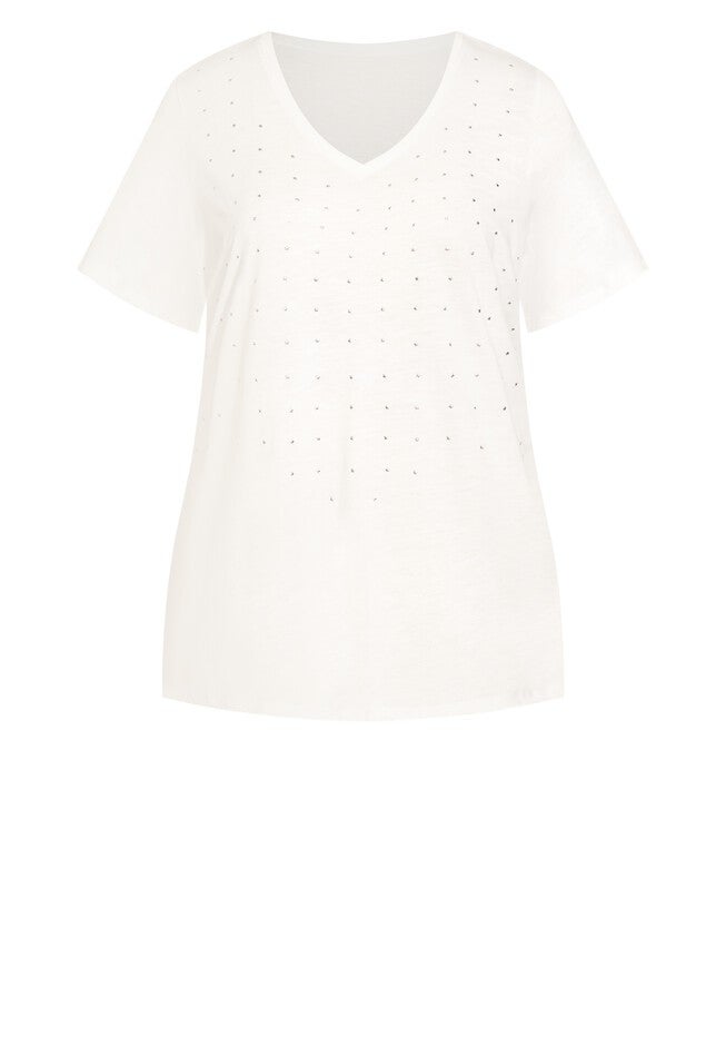 Sparkling Stars Top, WHITE, alternate image number null