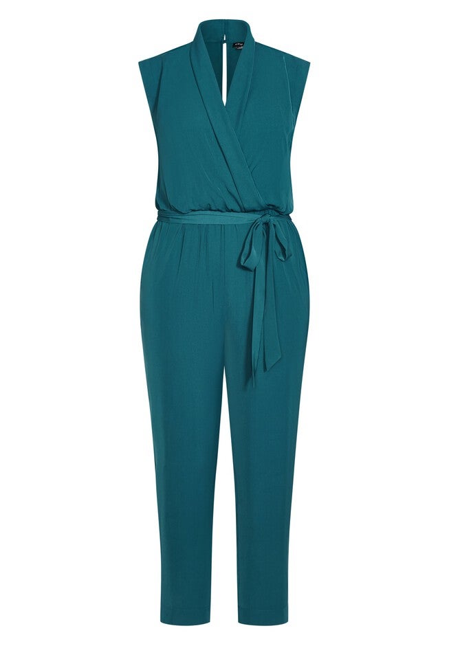 Natasha Jumpsuit - teal, GREEN, alternate image number null